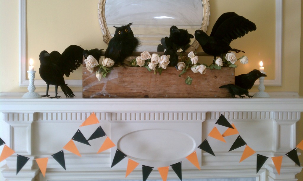 halloween mantle