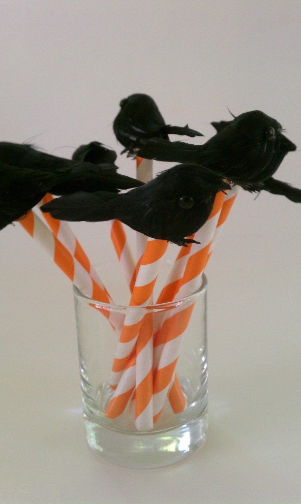 crow cupcake picks