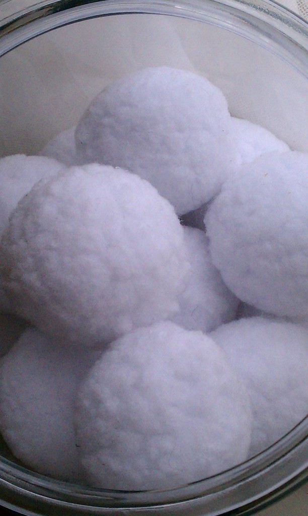 fleece snow balls