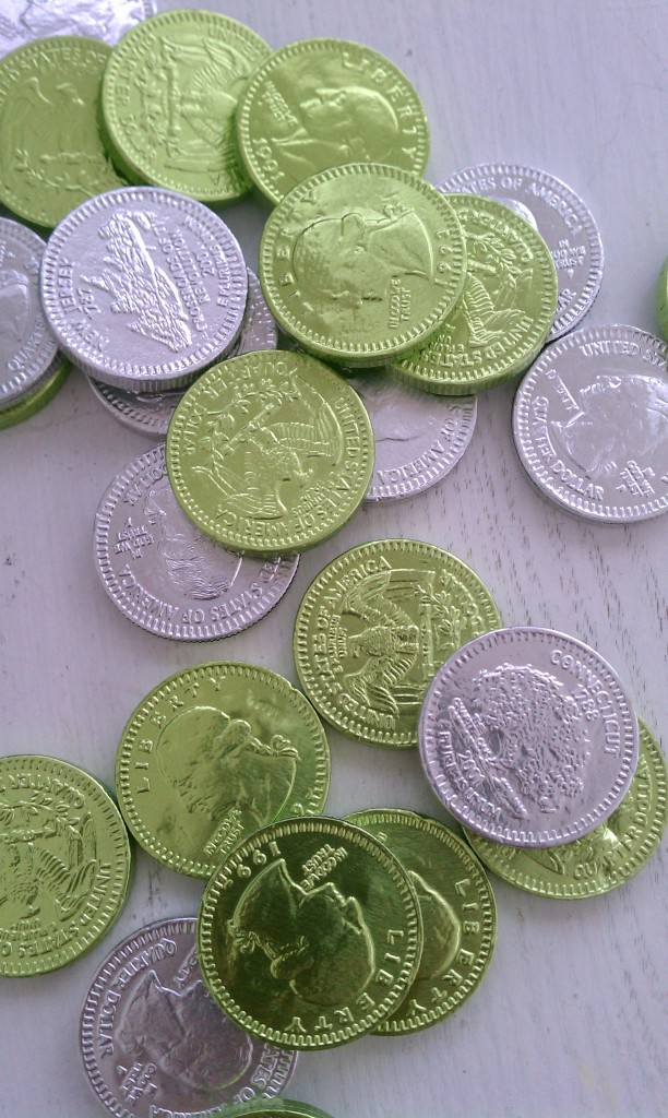 chocolate coins