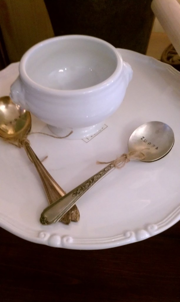 saucer & spoons