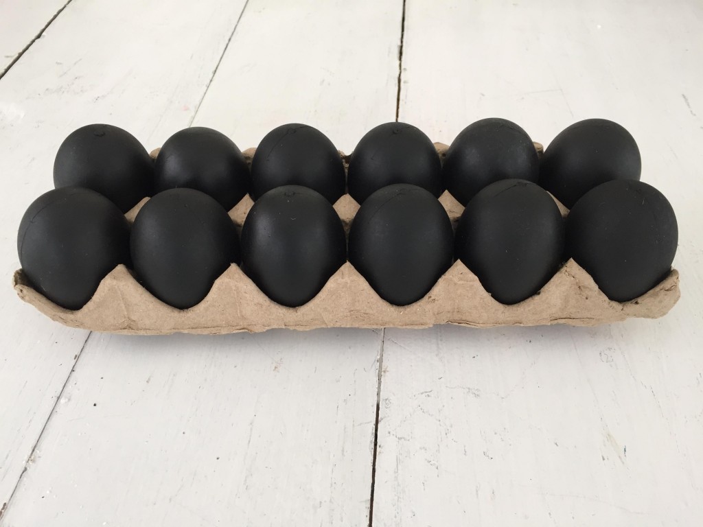 chalk eggs