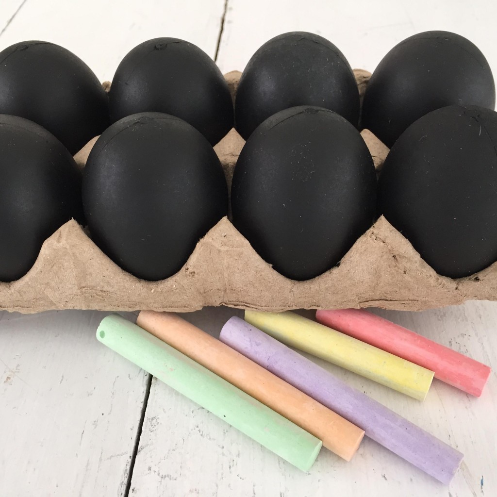 chalk eggs