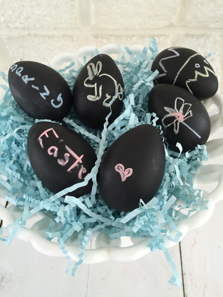 chalk eggs