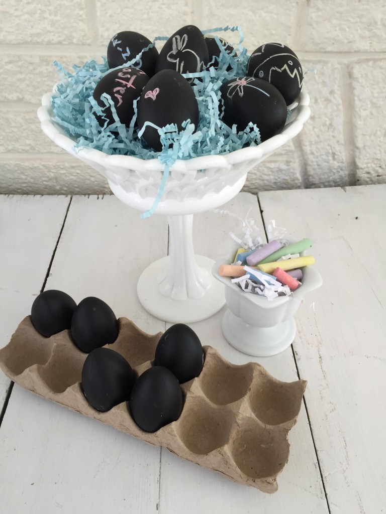 chalk eggs