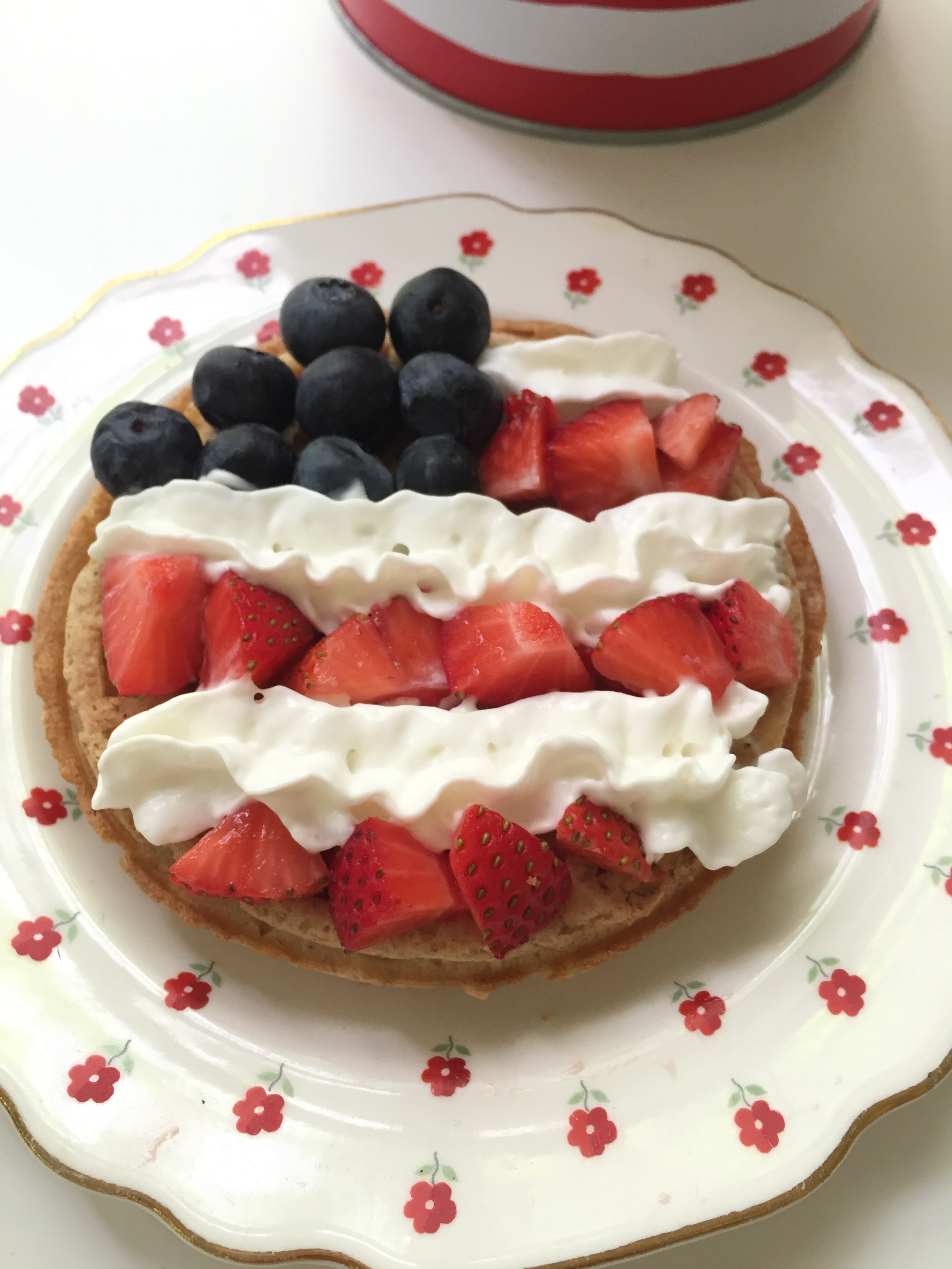 stars & stripes waffle