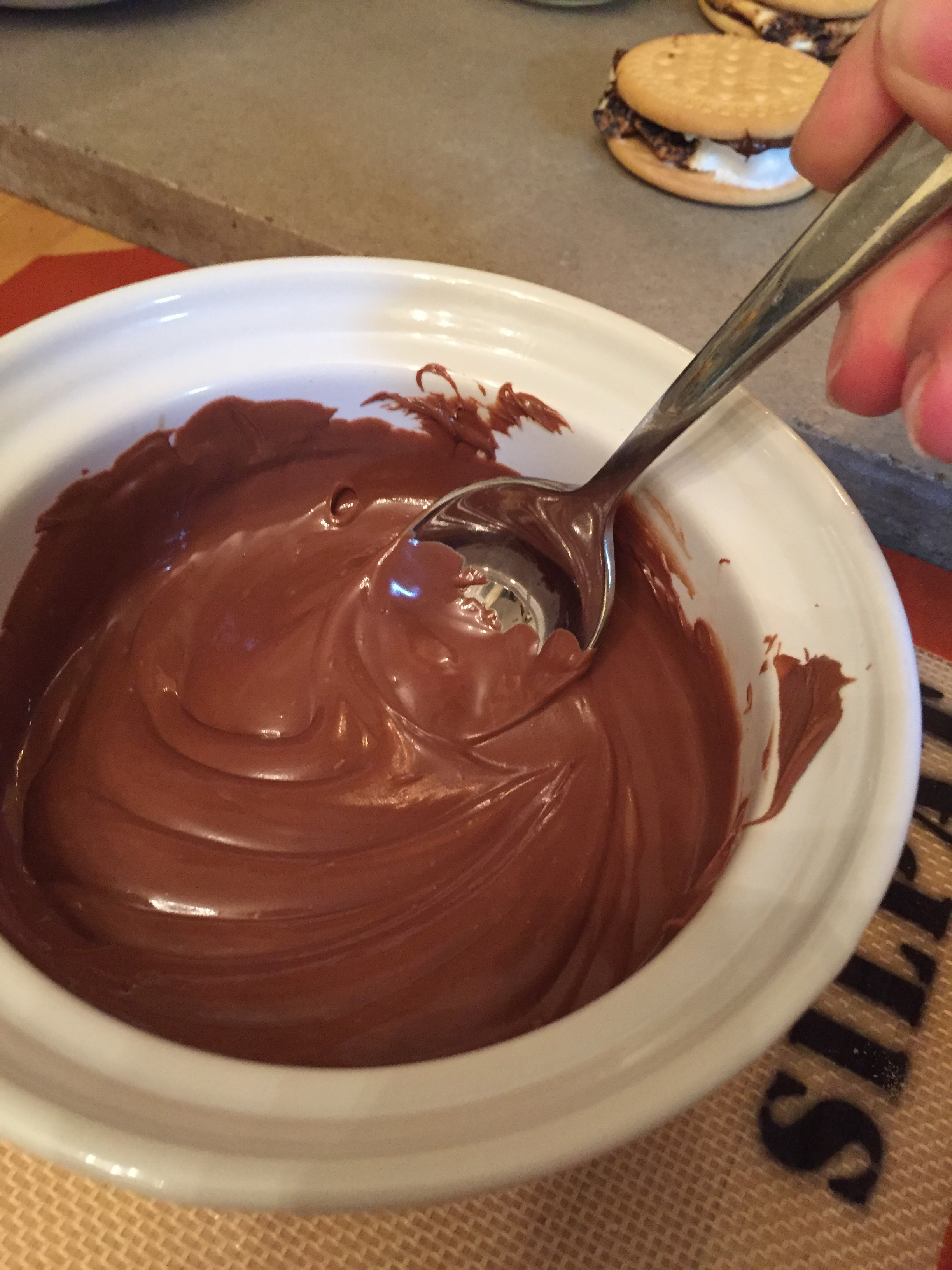 melted chocolate