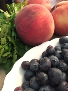 fruit & cilantro