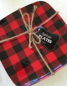 plaid plates