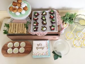 fiesta snack table