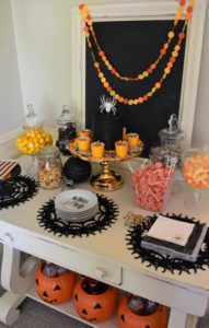 Halloween dessert table