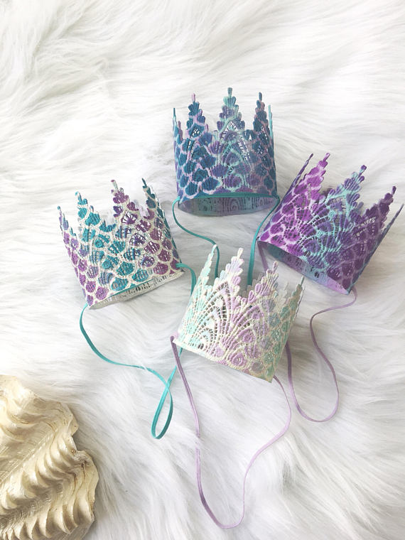 mermaid party crown