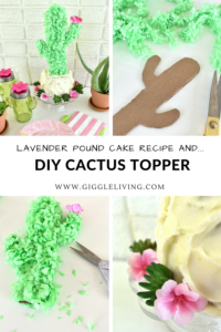 DIY cactus cake topper