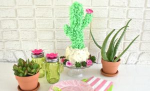 cactus cake topper DIY