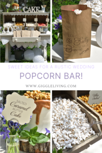 wedding popcorn bar