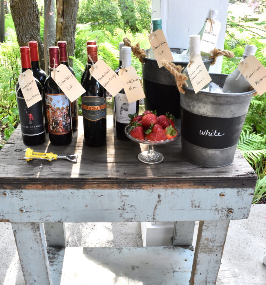 Wine tasting inspiration for a casual, summertime celebration!