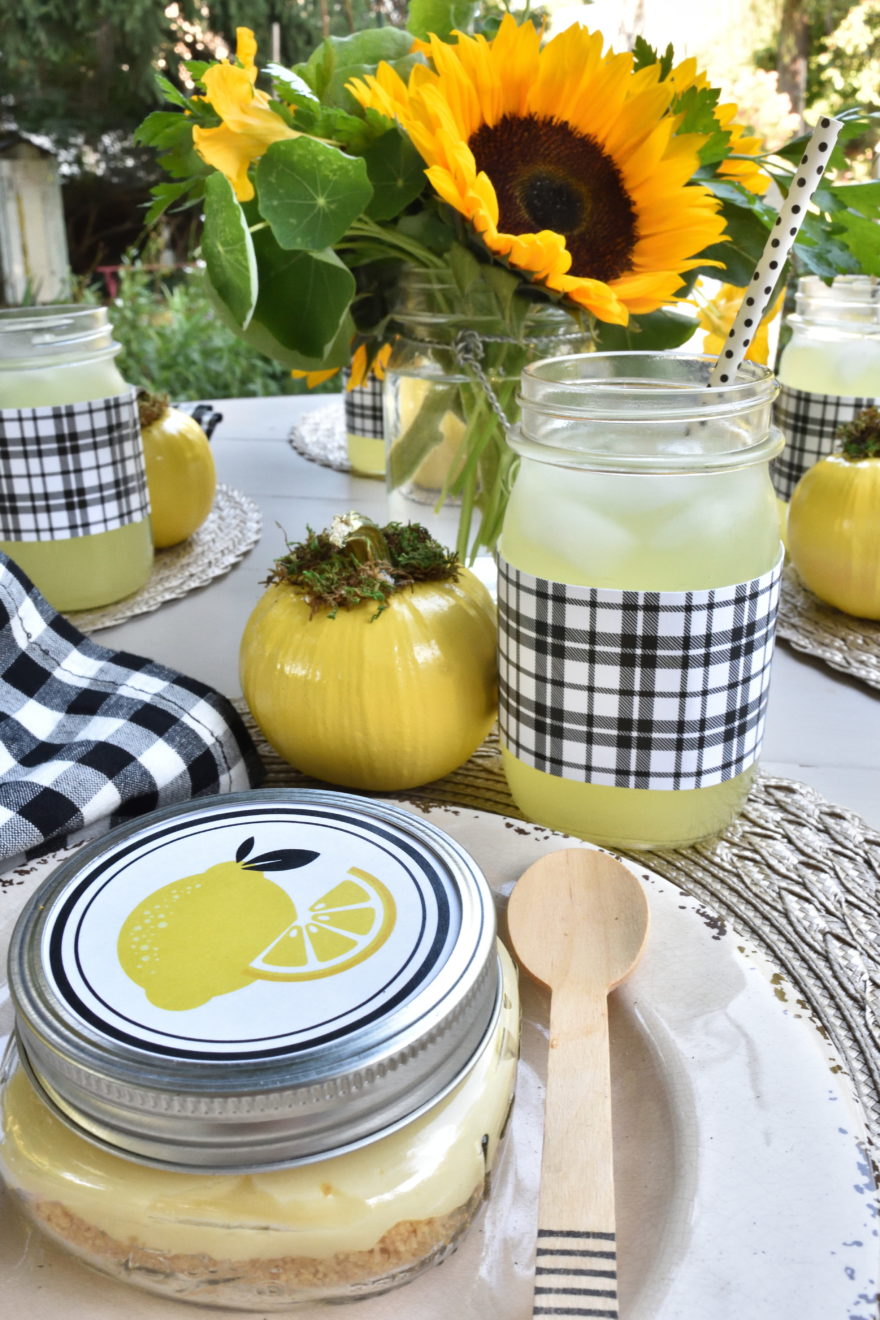 Lemon theme picnic for fall! Celebrate the new season!