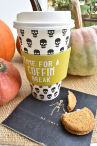 Halloween coffee and doughnuts