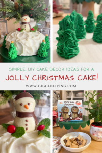 easy and simple Christmas cake decor ideas