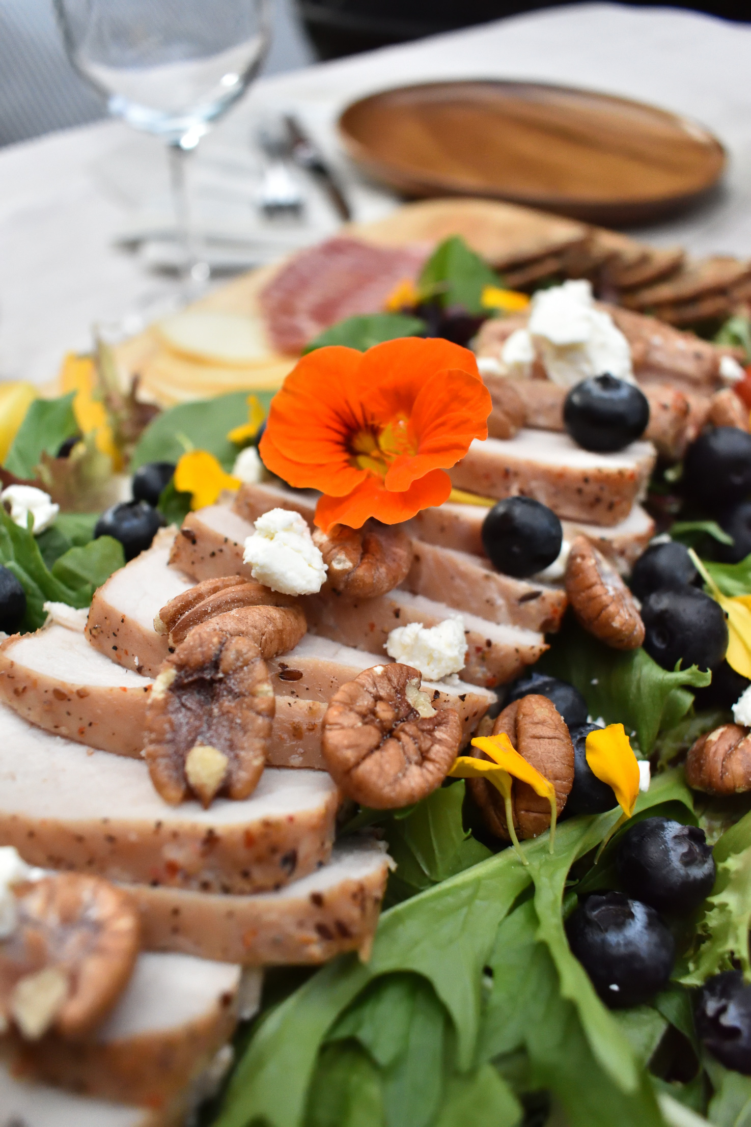 a summer salad board