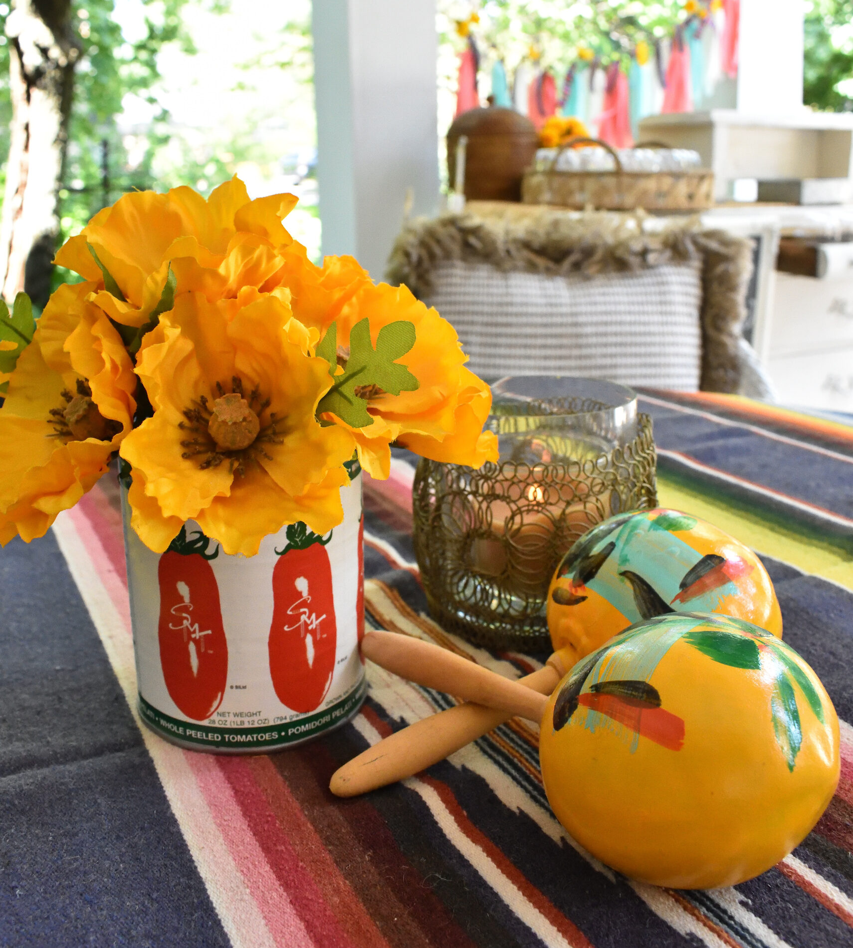 easy fiesta centerpiece idea