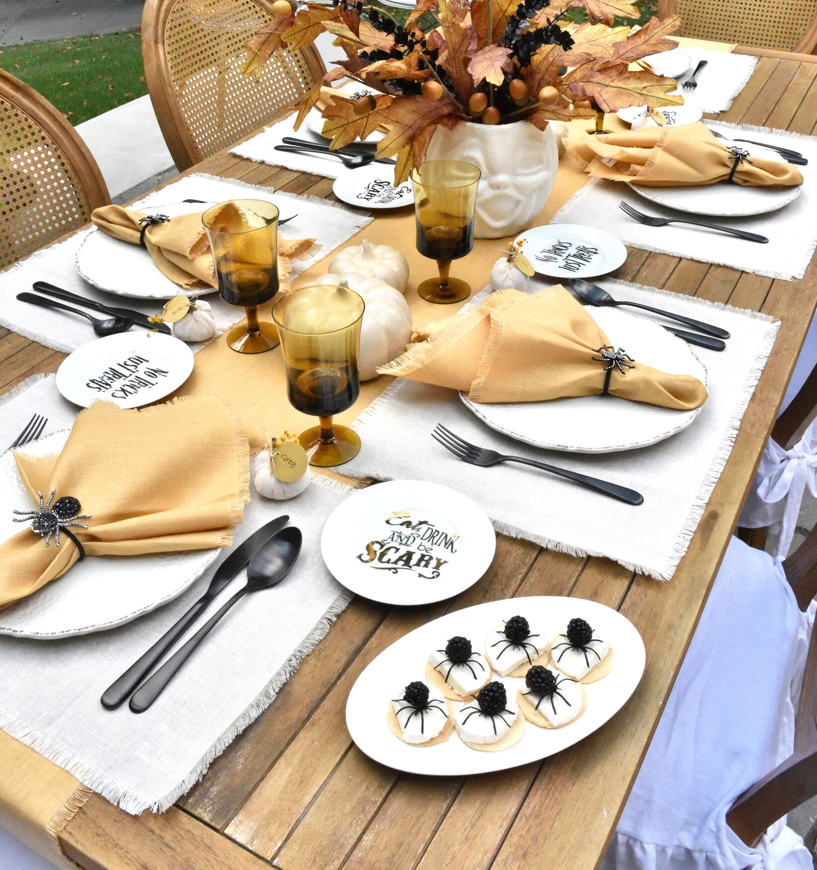 Halloween tablescape