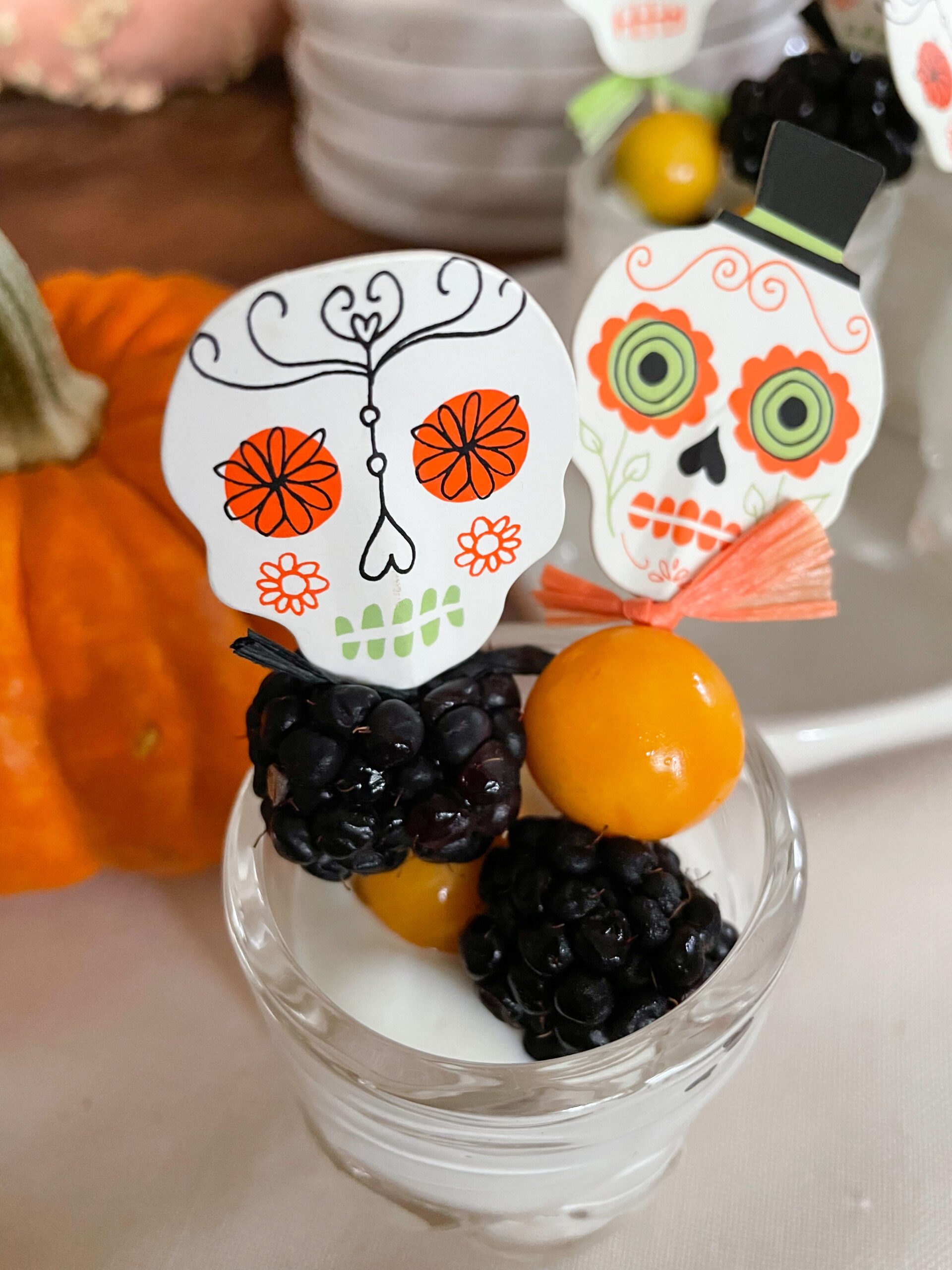 halloween fruit skewers